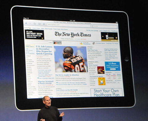 iPad newspaper