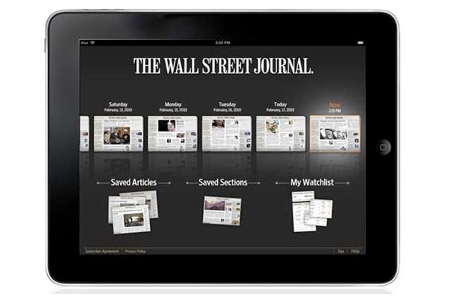 iPad newspaper