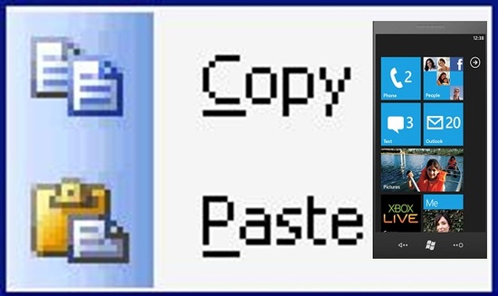 Copy and Paste for Windows Phone 7