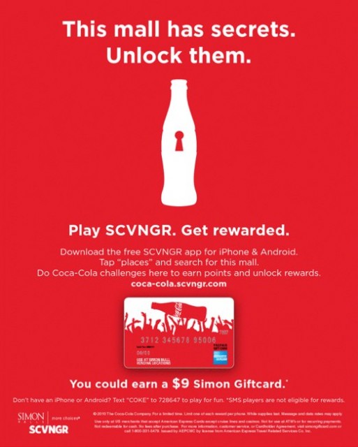 Coke SCVNGR challenge
