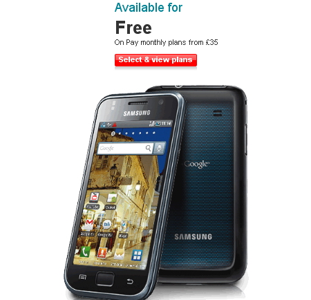 Vodafone Samsung Galaxy S