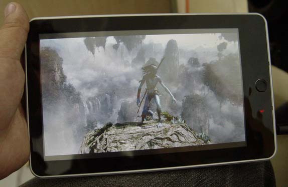 Avatar on a tablet