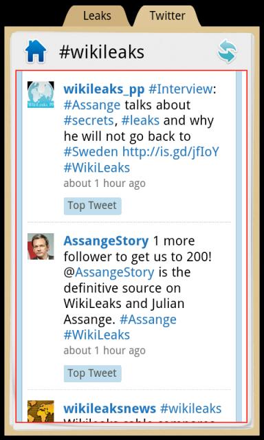 WikiLeaks Android
