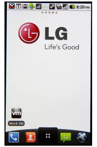 VMware on an LG phone