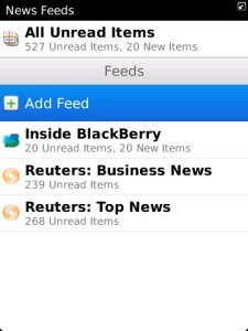 BlackBerry News Feeds
