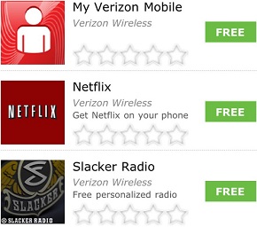 Verizon Apps on Windows Marketplace
