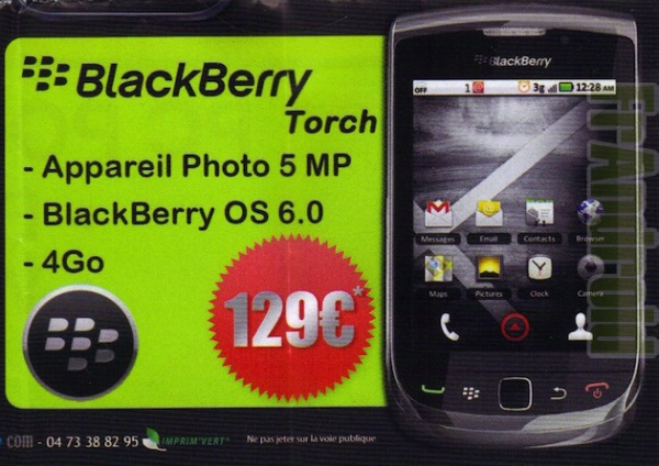 Android BlackBerry Torch
