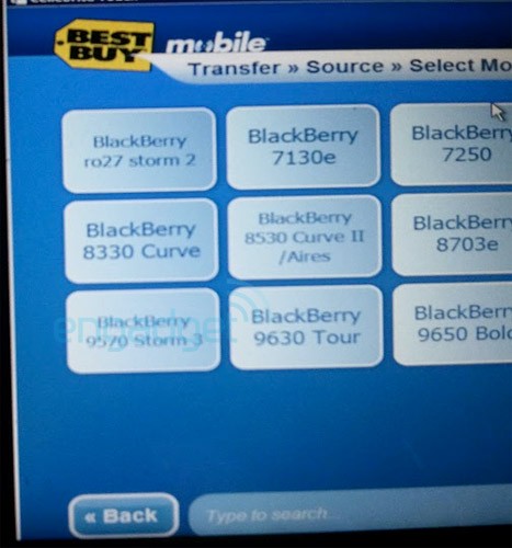BlackBerry Storm 9750 still in Best Buy's system
