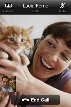 Skype iPhone video call