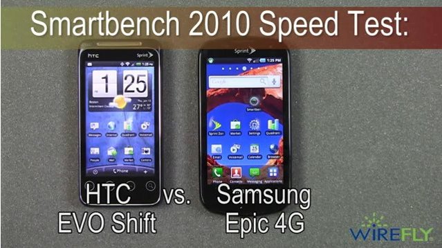 HTC EVO Shift 4G vs Samsung Epic 4G