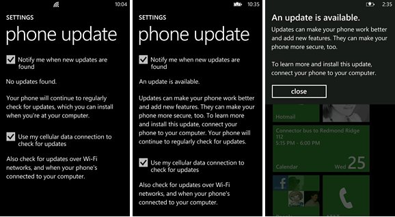 Windows Phone 7 update