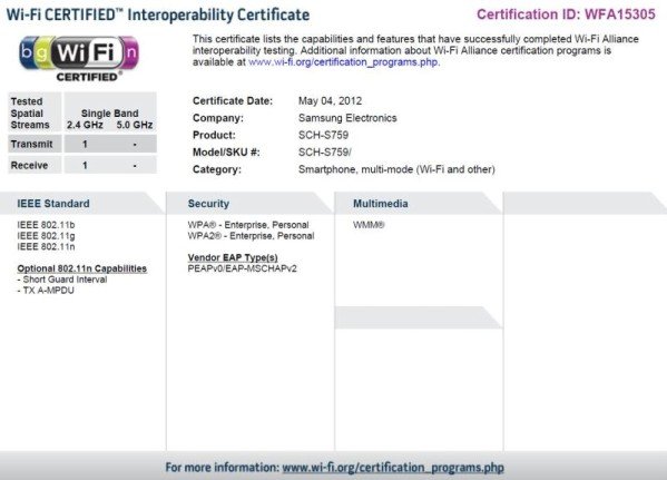 Samsung-SCH-S759-certification